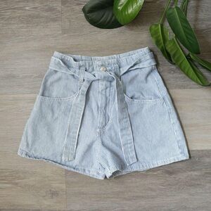 Hot & The Gang Authentic Jeanswear striped tie shorts